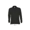 Férfi STAR hosszú ujjú galléros pamut póló, SOL'S SO11328, Black-S