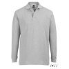Férfi STAR hosszú ujjú galléros pamut póló, SOL'S SO11328, Grey Melange-XL