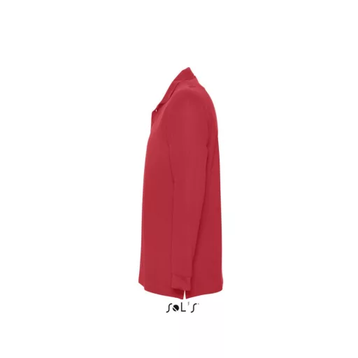 Férfi STAR hosszú ujjú galléros pamut póló, SOL'S SO11328, Red-S