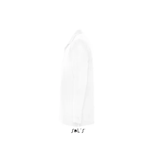 Férfi STAR hosszú ujjú galléros pamut póló, SOL'S SO11328, White-M