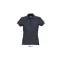 Női PASSION négy gombos rövid ujjú galléros pamut póló, SOL'S SO11338, Navy-2XL