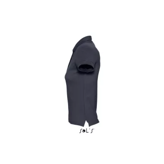   Női PASSION négy gombos rövid ujjú galléros pamut póló, SOL'S SO11338, Navy-2XL
