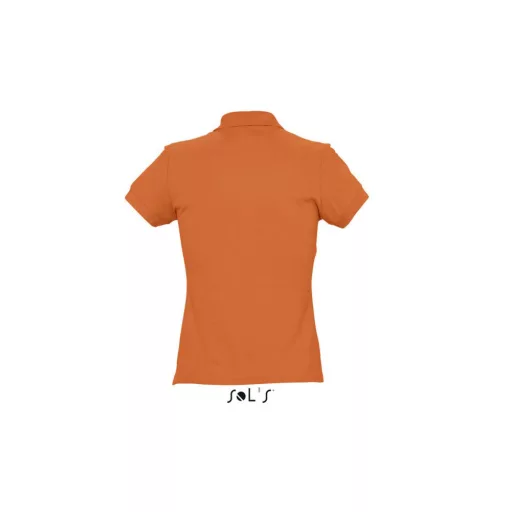 Női PASSION négy gombos rövid ujjú galléros pamut póló, SOL'S SO11338, Orange-2XL