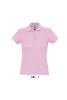 Női PASSION négy gombos rövid ujjú galléros pamut póló, SOL'S SO11338, Pink-2XL