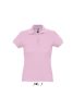 Női PASSION négy gombos rövid ujjú galléros pamut póló, SOL'S SO11338, Pink-XL