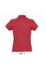 Női PASSION négy gombos rövid ujjú galléros pamut póló, SOL'S SO11338, Red-S