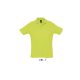 Férfi  SUMMER II rövid ujjú galléros piké pamut póló, SOL'S SO11342, Apple Green-M