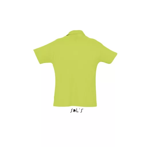 Férfi  SUMMER II rövid ujjú galléros piké pamut póló, SOL'S SO11342, Apple Green-S