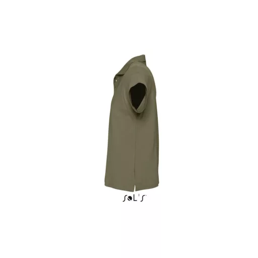 Férfi  SUMMER II rövid ujjú galléros piké pamut póló, SOL'S SO11342, Army-2XL