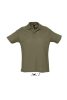 Férfi  SUMMER II rövid ujjú galléros piké pamut póló, SOL'S SO11342, Army-XL
