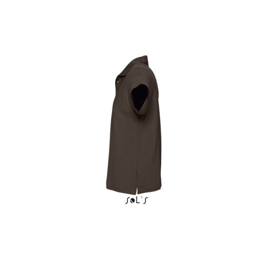Férfi  SUMMER II rövid ujjú galléros piké pamut póló, SOL'S SO11342, Chocolate-2XL