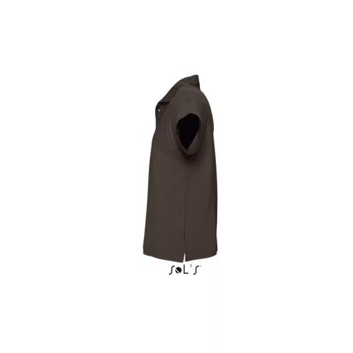 Férfi  SUMMER II rövid ujjú galléros piké pamut póló, SOL'S SO11342, Chocolate-S