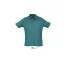 Férfi  SUMMER II rövid ujjú galléros piké pamut póló, SOL'S SO11342, Duck Blue-2XL