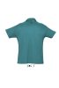 Férfi  SUMMER II rövid ujjú galléros piké pamut póló, SOL'S SO11342, Duck Blue-2XL
