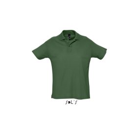   Férfi  SUMMER II rövid ujjú galléros piké pamut póló, SOL'S SO11342, Golf Green-2XL