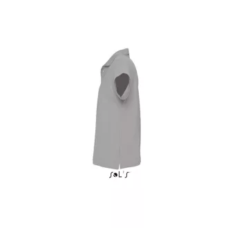   Férfi  SUMMER II rövid ujjú galléros piké pamut póló, SOL'S SO11342, Grey Melange-2XL