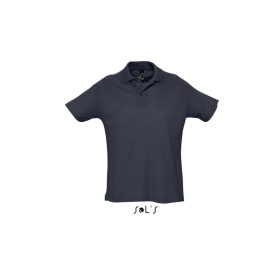   Férfi  SUMMER II rövid ujjú galléros piké pamut póló, SOL'S SO11342, Navy-2XL
