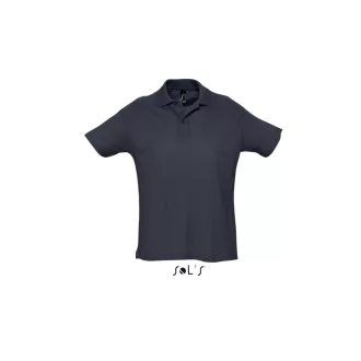   Férfi  SUMMER II rövid ujjú galléros piké pamut póló, SOL'S SO11342, Navy-2XL