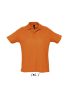Férfi  SUMMER II rövid ujjú galléros piké pamut póló, SOL'S SO11342, Orange-L