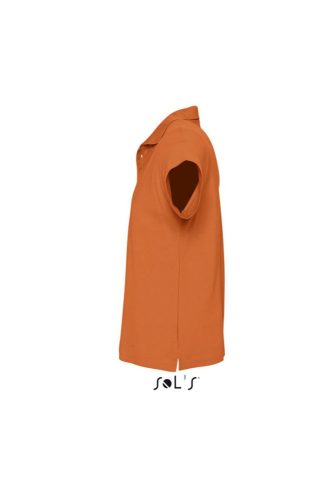 Férfi  SUMMER II rövid ujjú galléros piké pamut póló, SOL'S SO11342, Orange-M