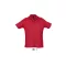 Férfi  SUMMER II rövid ujjú galléros piké pamut póló, SOL'S SO11342, Red-S
