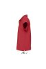 Férfi  SUMMER II rövid ujjú galléros piké pamut póló, SOL'S SO11342, Red-S