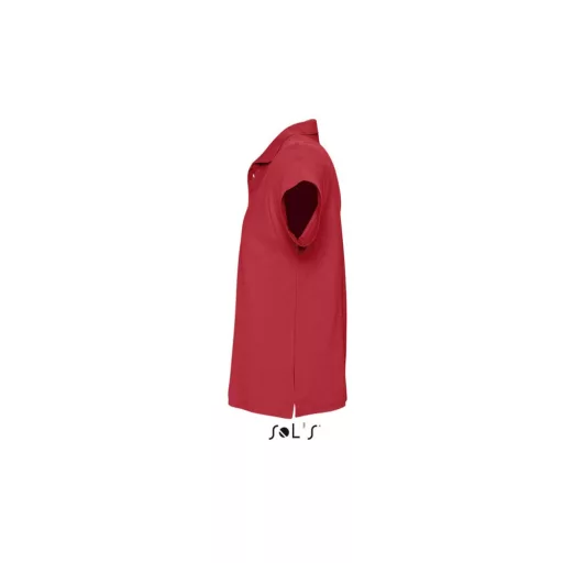 Férfi  SUMMER II rövid ujjú galléros piké pamut póló, SOL'S SO11342, Red-S