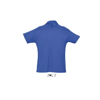   Férfi  SUMMER II rövid ujjú galléros piké pamut póló, SOL'S SO11342, Royal Blue-2XL