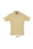 Férfi  SUMMER II rövid ujjú galléros piké pamut póló, SOL'S SO11342, Sand-2XL