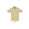 Férfi  SUMMER II rövid ujjú galléros piké pamut póló, SOL'S SO11342, Sand-XL