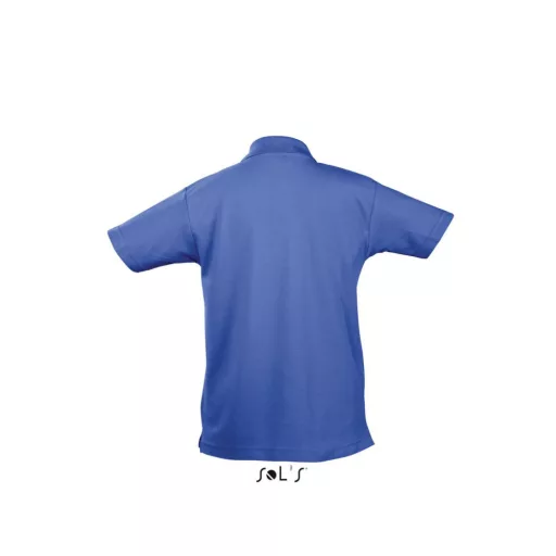 Gyerek SUMMER II KIDS galléros pamut póló, SOL'S SO11344, Royal Blue-8A