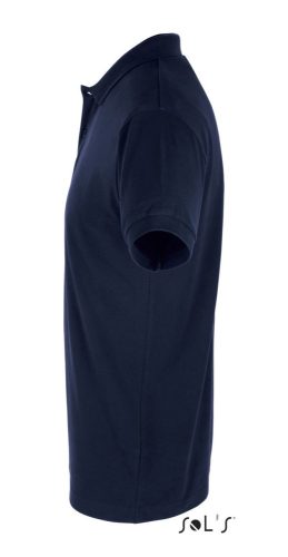 Férfi PERFECT két gombos rövid ujjú galléros piké pamut póló, SOL'S SO11346, French Navy-S