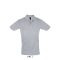 Férfi PERFECT két gombos rövid ujjú galléros piké pamut póló, SOL'S SO11346, Grey Melange-3XL
