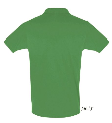 Férfi PERFECT két gombos rövid ujjú galléros piké pamut póló, SOL'S SO11346, Kelly Green-3XL