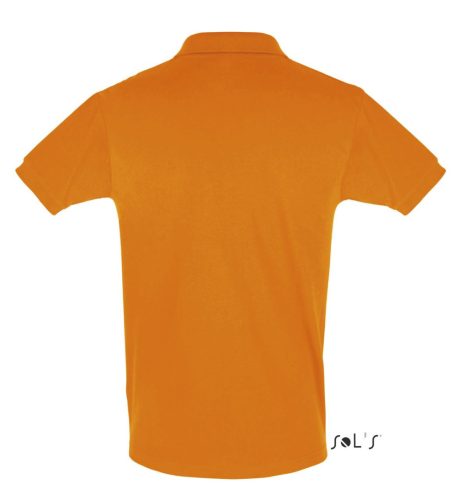 Férfi PERFECT két gombos rövid ujjú galléros piké pamut póló, SOL'S SO11346, Orange-3XL
