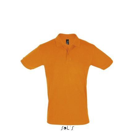 Férfi PERFECT két gombos rövid ujjú galléros piké pamut póló, SOL'S SO11346, Orange-L