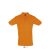 Férfi PERFECT két gombos rövid ujjú galléros piké pamut póló, SOL'S SO11346, Orange-M