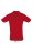 Férfi PERFECT két gombos rövid ujjú galléros piké pamut póló, SOL'S SO11346, Red-L
