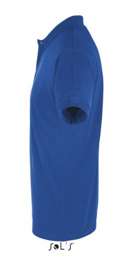 Férfi PERFECT két gombos rövid ujjú galléros piké pamut póló, SOL'S SO11346, Royal Blue-3XL