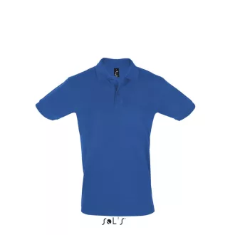   Férfi PERFECT két gombos rövid ujjú galléros piké pamut póló, SOL'S SO11346, Royal Blue-S