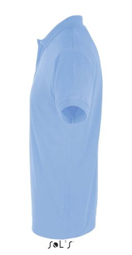 Férfi PERFECT két gombos rövid ujjú galléros piké pamut póló, SOL'S SO11346, Sky Blue-S