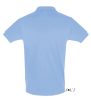 Férfi PERFECT két gombos rövid ujjú galléros piké pamut póló, SOL'S SO11346, Sky Blue-XL