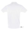 Férfi PERFECT két gombos rövid ujjú galléros piké pamut póló, SOL'S SO11346, White-L