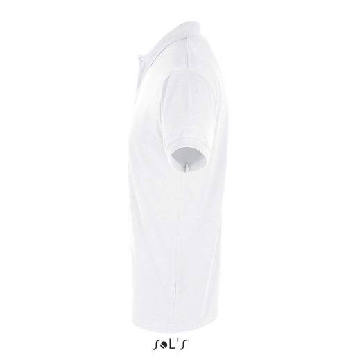 Férfi PERFECT két gombos rövid ujjú galléros piké pamut póló, SOL'S SO11346, White-S
