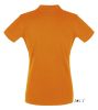 Női PERFECT három gombos rövid ujjú galléros piké pamut póló, SOL'S SO11347, Orange-XL