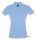 Női PERFECT három gombos rövid ujjú galléros piké pamut póló, SOL'S SO11347, Sky Blue-S