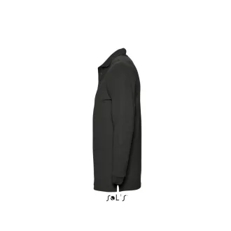   Férfi WINTER II hosszú ujjú három gombos galléros piké pamut póló, SOL'S SO11353, Black-2XL
