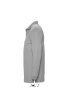 Férfi WINTER II hosszú ujjú három gombos galléros piké pamut póló, SOL'S SO11353, Grey Melange-3XL