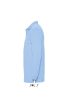 Férfi WINTER II hosszú ujjú három gombos galléros piké pamut póló, SOL'S SO11353, Sky Blue-2XL