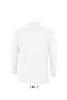 Férfi WINTER II hosszú ujjú három gombos galléros piké pamut póló, SOL'S SO11353, White-2XL